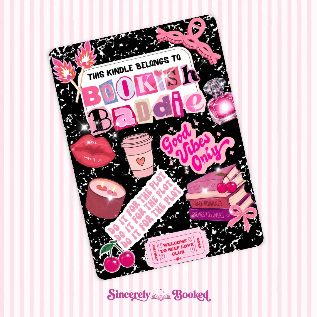 Bookish Baddie Kindle Insert | Ebook Acessories |Booktok Kindle Insert | Kindle Accessories
