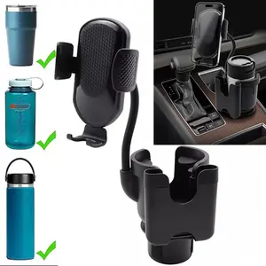 3-in-1 Upgraded Car Cellphone Mount, Car Accessory with 360° Rotatable Cup Holder, Secure Fit, Unobstructed View for 4-7 in Smartphones