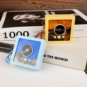 Recordable Mini Music Box Keychain – Cute CD Album Pendant, Fun DIY Sound Toy