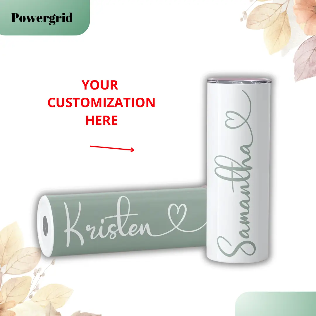 [CUSTOMIZED] Personalized Bachelorette Party Bottle, Custom Bridal Bach Party Skinny Tumbler with Lid