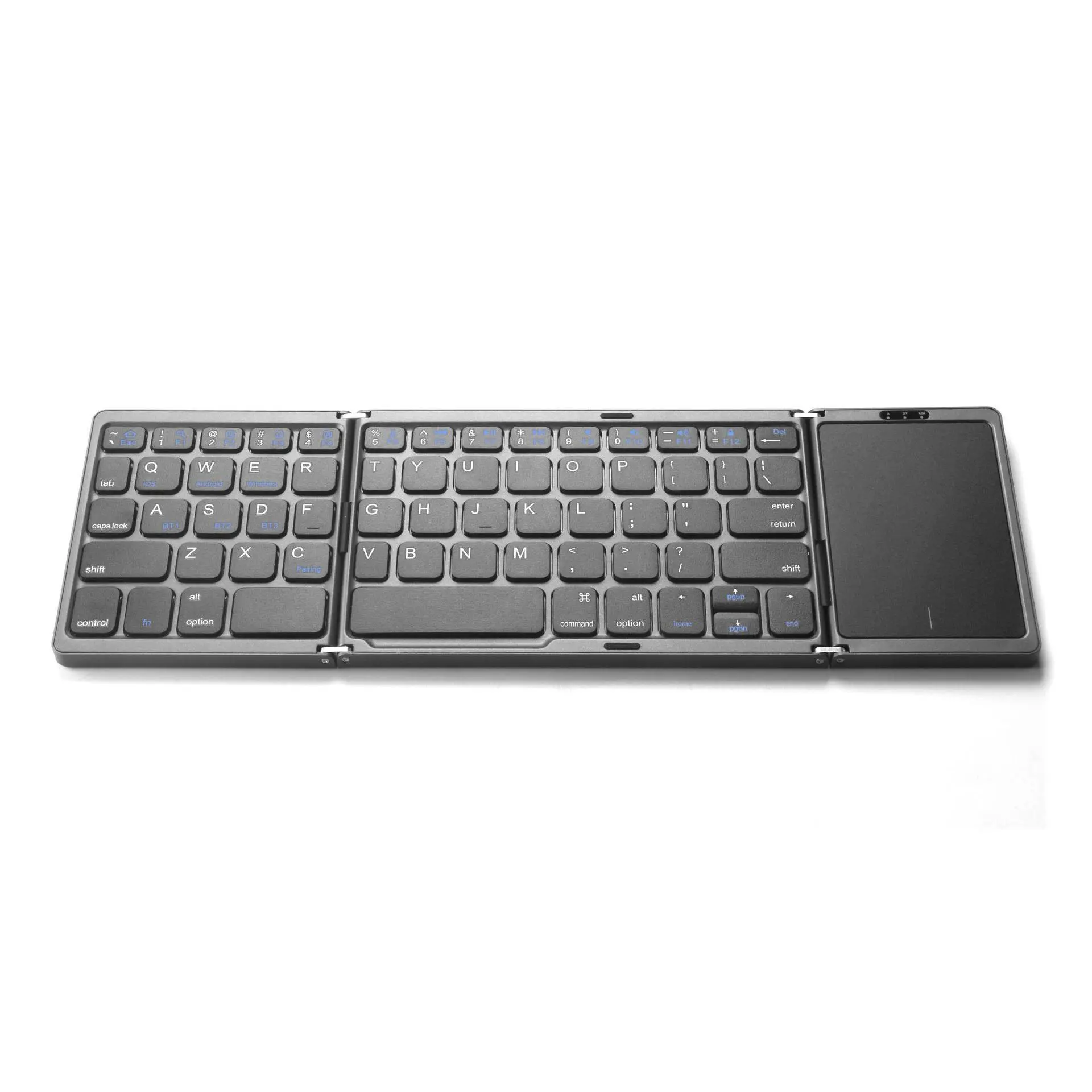 Folding Touch Keyboard Large Touchpad Wireless Folding Keyboard for Mobile Phones and Tablets