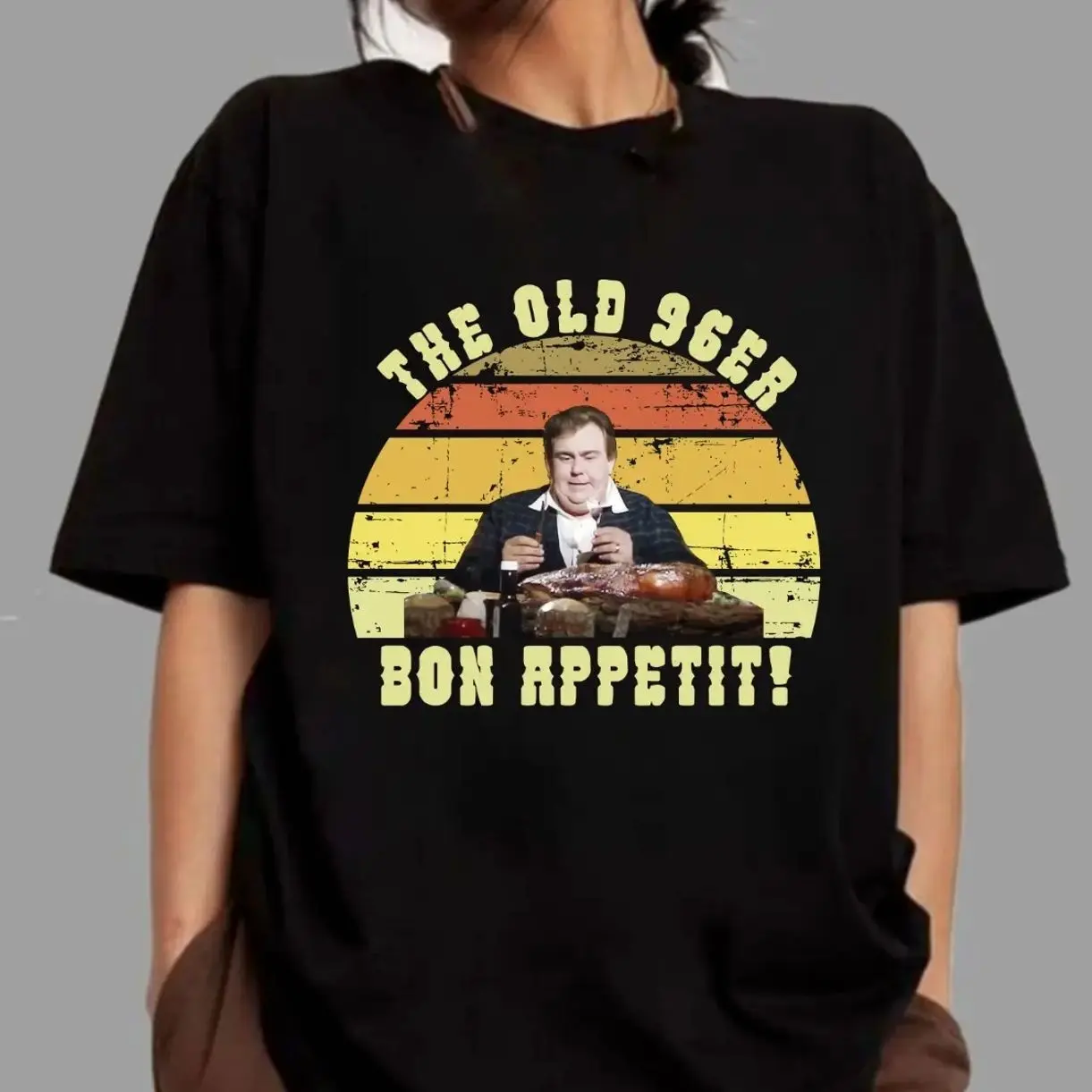 Funny Steak Lover Graphic T-Shirt, BBQ Challenge Tee, Heavyweight Shirt