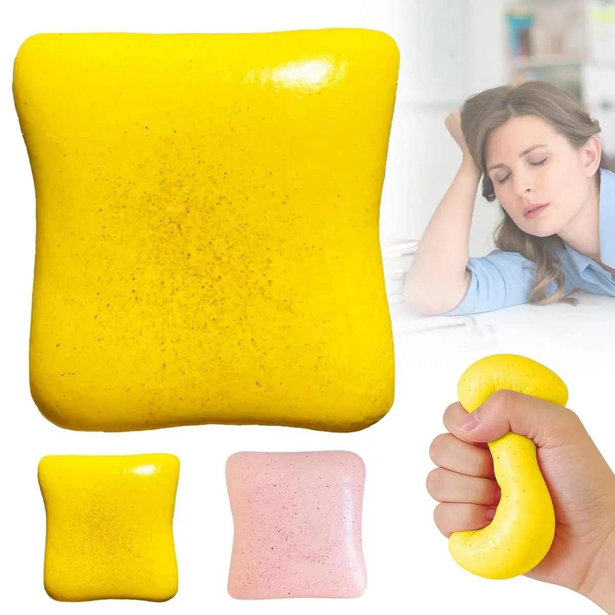 Viral Super Soft Bread Toast Squishy Fidget Toy - Ultra-Realistic Texture Slow-Rise Squishy Toy | Stress Relief Fidget for Bread Lovers, Perfect Gift for Teen Girls & Festive Occasions