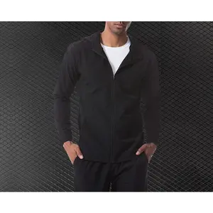 Zipper Hooded Yoga Jacket Men's Sports Quick-Dry Long Sleeve Running Training Fitness Coat