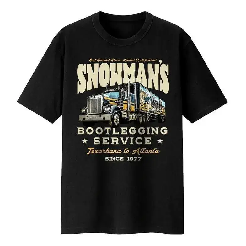 Snowman's Bootlegging Service Unisex T-Shirt - Smokey & The Bandit - Unis Sweatshirt, Gift Trending for All Sizes - Classic Tshirt, Hoodie and Sweatshirt1James men's shop