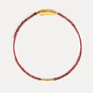 Garnet Luxe All Weather Bangle® (AWB®) - Serenity Prayer