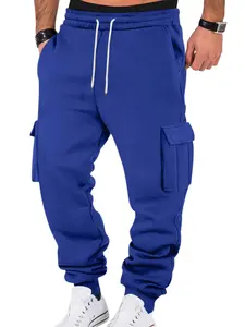 Men's Fleece Lined Casual Work Pants, Multi-Pocket Long Trousers, Large Size Sports Leisure Pants, Athleisure Style Bottoms, New Arrival 2026