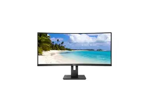PHILIPS 346B1C UltraWide 34" Curved Monitor, UltraWide QHD 2K, USB-C and Built-in KVM Switch, 119% sRGB, USB-PD 90W, Height Adjustable, PowerSensor, 4Yr Advance Replacement Warranty