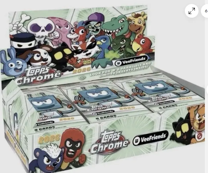 2026 TOPPS CHROME VEEFRIENDS FACTORY SEALED HOBBY BOX !