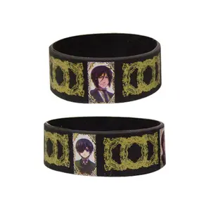 Black Butler - Sebastian Michaelis & Giel PVC Wristband