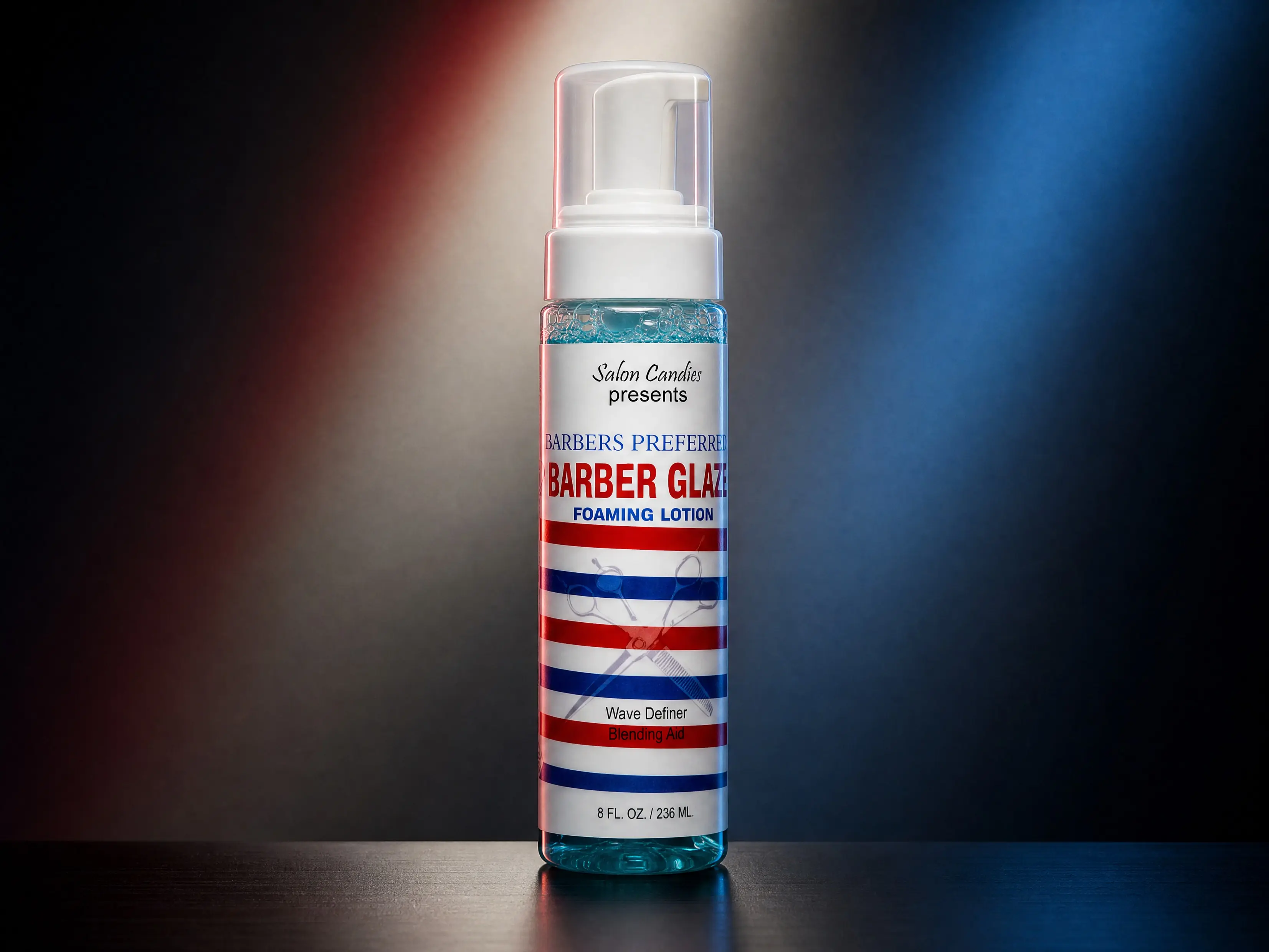 Salon Candies Barber Glaze Foaming Haircare Gel, Honey & Rosemary Infused, Fragranced Styling Mousse for Professional Hair Styling