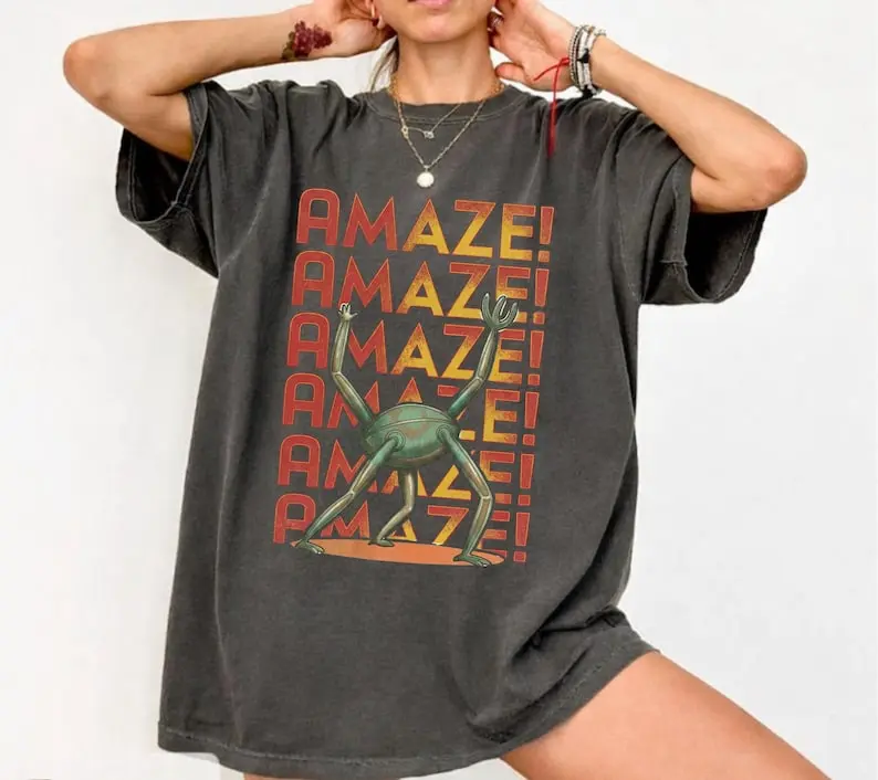 Amaze Amaze Amaze Shirt, Project Hail Mary Rocky Inspired Sci Fi Sweatshirt, Retro Bookish T-Shirt