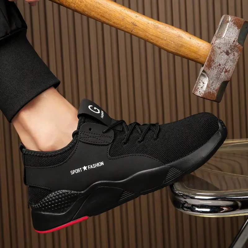 Men's Construction Safety Shoes Anti-Smashing, Anti-Piercing Work Shoes