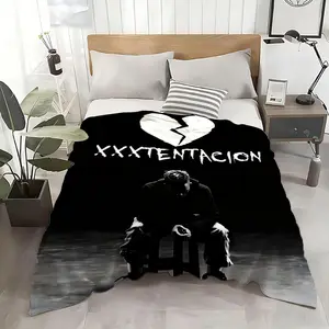 Singer XXXTentacion Throw Ultra Soft Flannel Throw Blanket - Kid Friendly Warm Anti-Static Medium Thickness | All Season Machine Washable Fade Resistant for Couch Bed Home Decor
