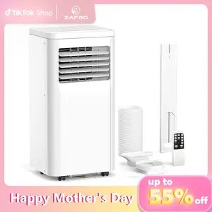 ZAFRO Portable Air Conditioner and for Room up 450 Sq. Ft, 4-IN-1 Quiet Portable Ac Unit with Dehumidifier Fan Function, Remote Control, Sleep Mode, 24H Timer