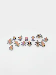 Crazy Creatures 3D Printed Articulated Animal Decor - All 1-2 Inches in Rainbow Material, Includes All 3D Printed Designs