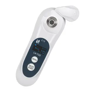 3-in-1 Digital Brix Refractometer with ATC/Refractive Index(RI), Accurate Measurement with Precision Light-Blocking Cover, Brix Meter for Fruit Juice/ Brewing/Coffee/ Liquid, Range: 0-55%