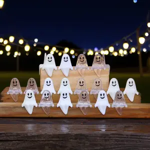 Halloween Ghost Family Decorations, Transparent Plastic Figurines, Spooky Cute Atmosphere, Party Supplies, Garden Bonsai Table Window Display