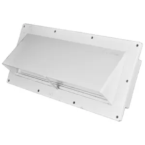 Mobile Home/RV Ventline By Dexter White Exterior Sidewall Range Hood Vent with Damper V2111-18
