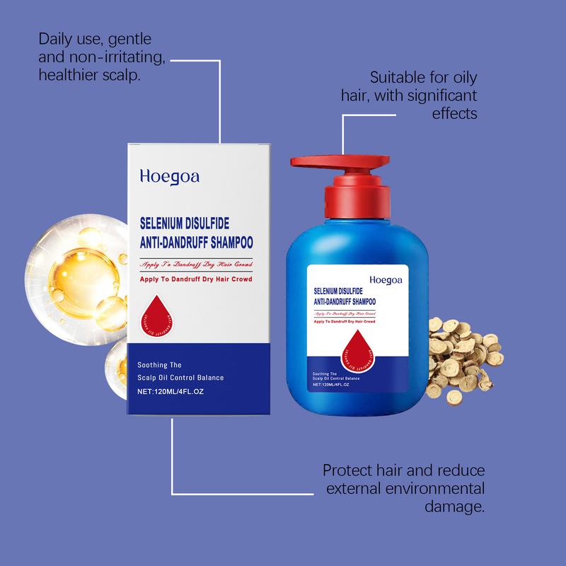 Selenium Sulfide Shampoo –Deep Scalp Cleanser, Lightweight & Volumizing Hair Wash, Leaves Hair Fresh, Soft & Shiny