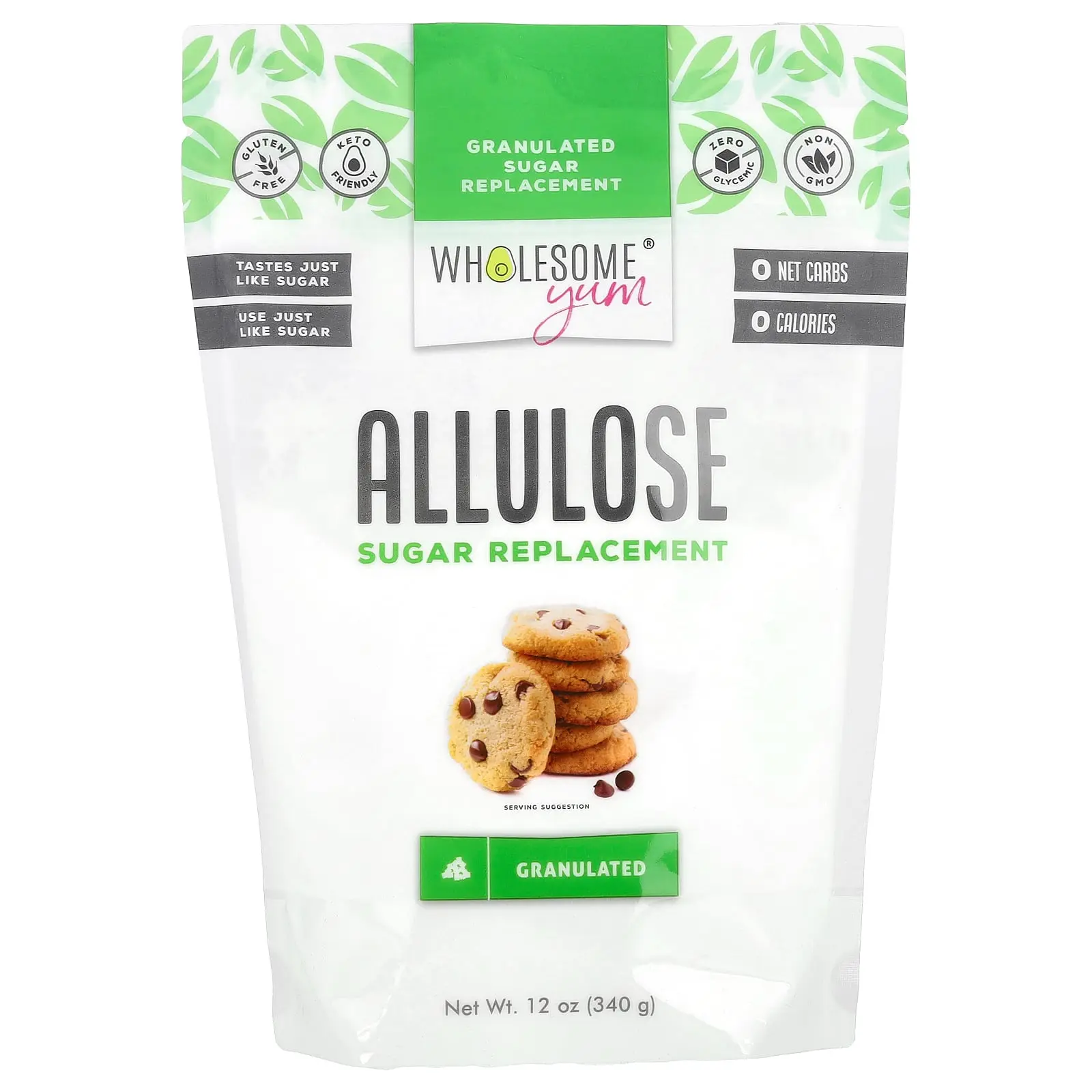 Wholesome Yum Allulose Sugar Replacement, Granulated, 12 oz (340 g) Wholesome Yum Allulose Sugar Replacement, Granulated, 12 oz (340 g)