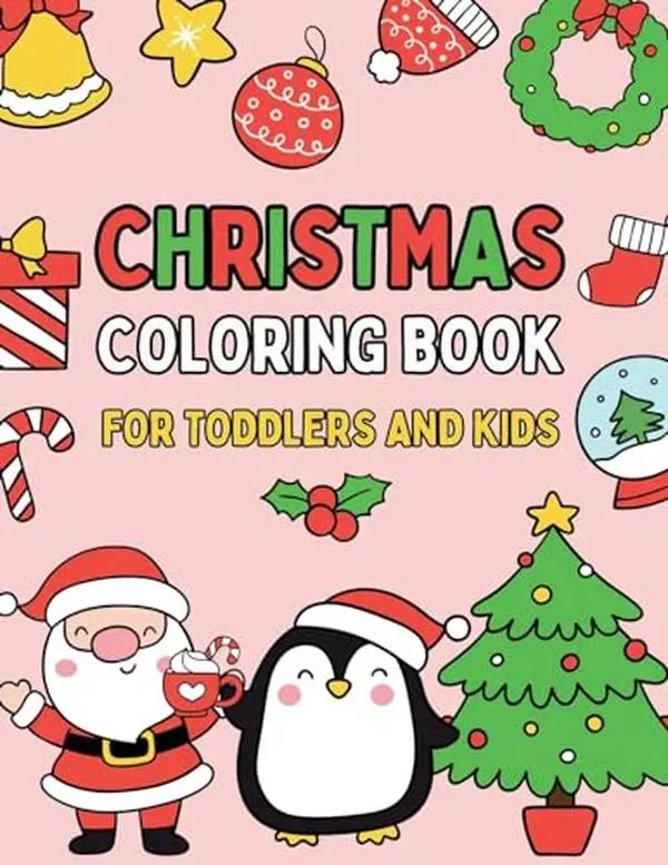 Christmas Coloring Book for Toddlers and Kids: 50 Easy Christmas Coloring Pages (Enchanted Christmas Coloring)