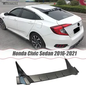 MUTUSAISI rear roof spoiler visor wing for Honda civic 2016-2021 sedan Accessories