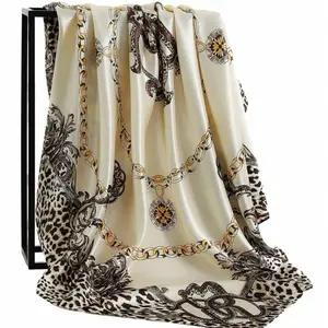 1Pcs Square Silk Scarf, head scarf for women