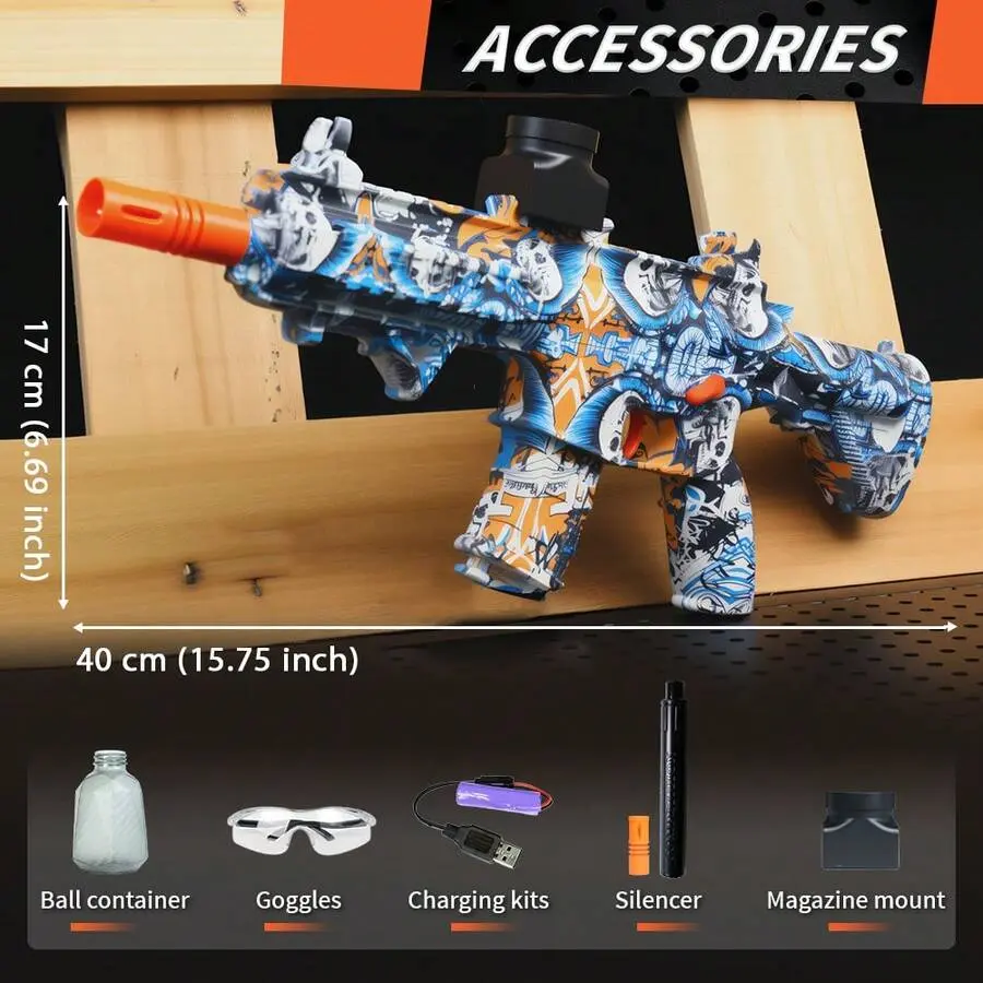 Rechargeable M416 Elecc Blaster - Fully tomatic Outdoor Toy For Team Games - Ideal Gift For Birthdays, Christmas, Halloween, Easter, And Thanksgiving (Ammo Not Included)