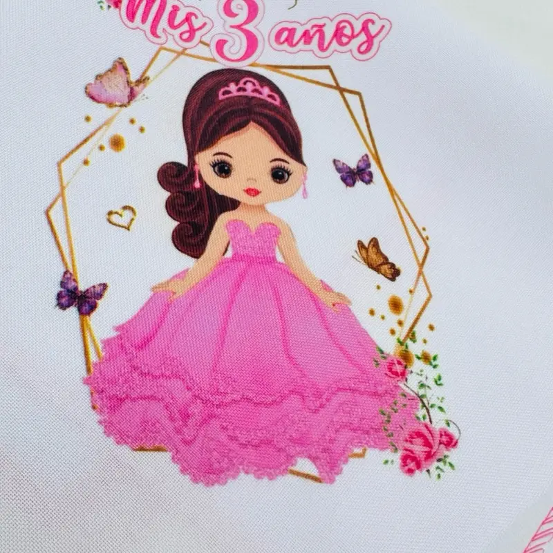 Disposable Decorative Printed Cloth Napkins (12-Piece Multipack, 12x12 in) - Kitchen & Tableware Party Supply for Milestone "Recuerdos de Mis 3 Años" 3rd Birthday Favors to Celebrate, Yes to Convenience No to Cleanup