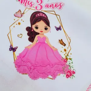 12pcs napkins, recuerdos de mis 3 Años, servilletas de tela 12x12” party Favors