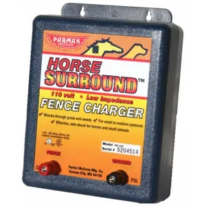 212 MAIN Parker Mccrory Horse Surround Fence Charger - Solid-State, Enclosure, Horse Control Tool with Quick Training Support and Adjustable Shock Range