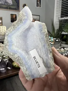 Blue Lace Agate Druzy - Brazil