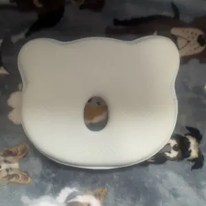 Memory Foam Baby Head Shaping Pillow Breathable Soft Bed Sleeping Pillow for Newborns Prevents Flat Head Syndrome Machine Washable Neck Support Portable Travel Friendly