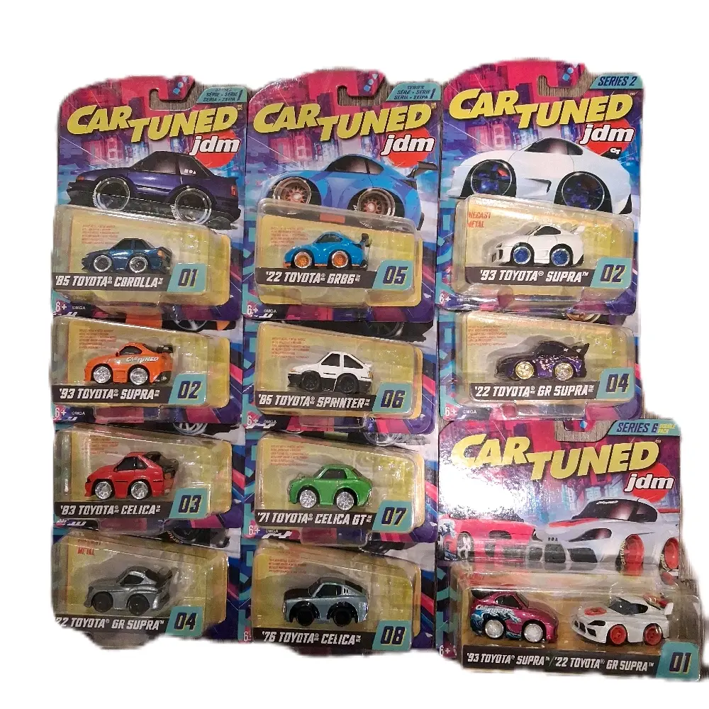Car Tuned JDM Diecast Collectible Car Assortment 