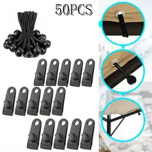 Tarp Clips Heavy Duty Lock Grip 50 Pack Black Shark Tent Fastener Clips Holder, Pool Awning Cover Bungee Cord Clip, Car Cover Clamp - Home Improvement.