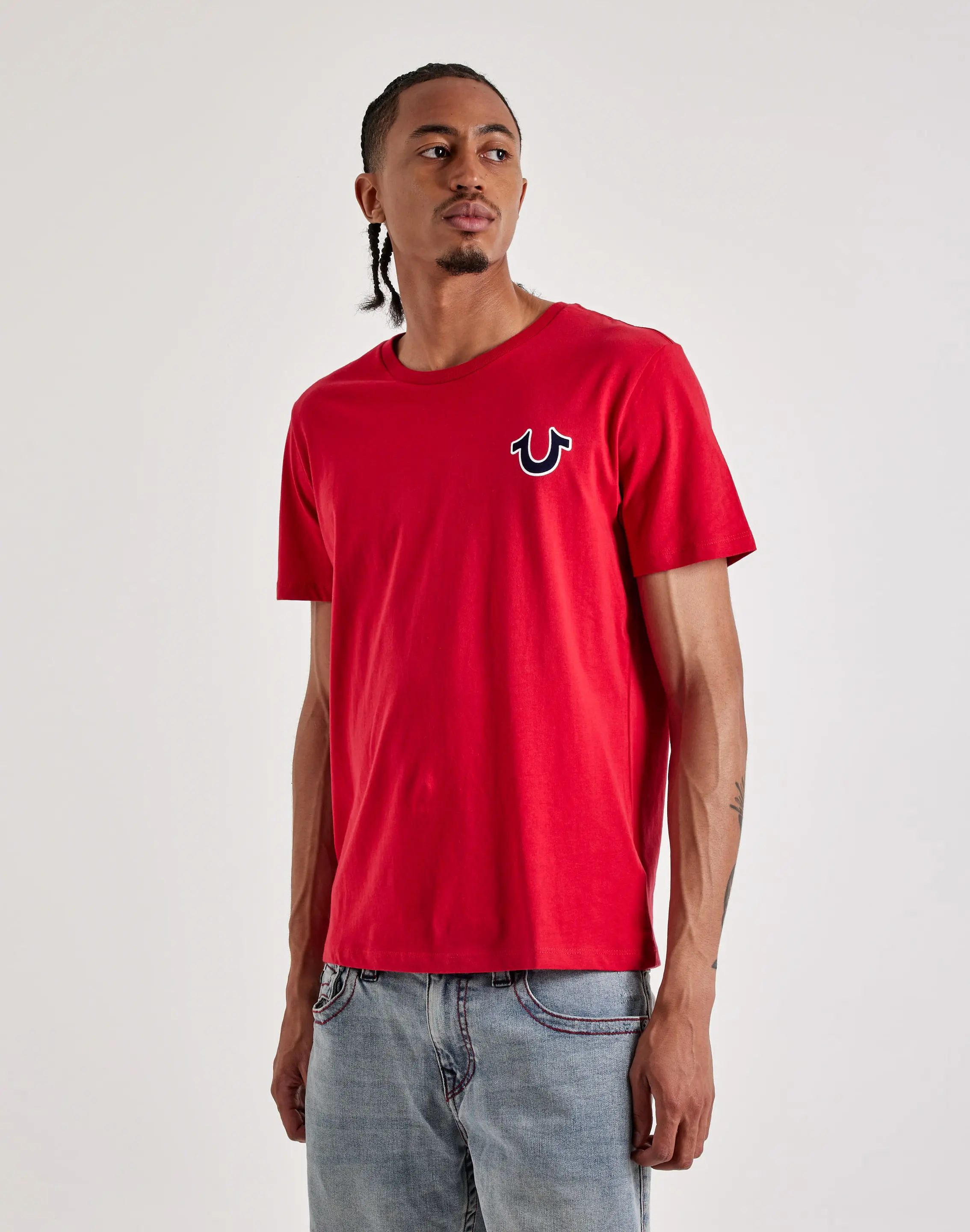 Mens True Religion Buddha Logo Tee
