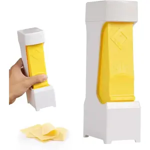 Butter Cutter, One Click Stick Butter Cutter Slicer Single Stick, Butters Dispenser and Storage Case, Cheese Splitter with Stainless Steel Blade for Quickly Making Bread, Cakes, Breakfast
