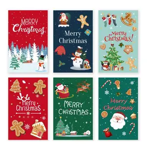 Christmas Card Ins Style Folded with Envelope Holiday DIY Handwritten Blessing Christmas Greeting Card