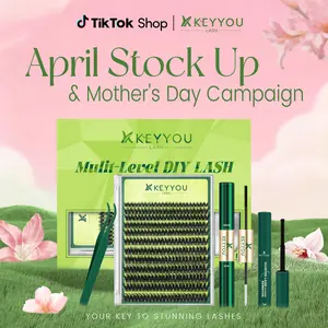 KEYYOU Puffsilk Flora DIY Lash Extension  Eyeliner Lash V3D Volume Fluffy Waterproof Long- Lasting Soft Cluster Lashes  144PCS D Curl 8-18MIX Cosmetic  3D spider lash upgrade2.0