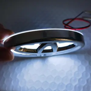 16cmX11cm LED Grills For Toyota Badge Light Toyota 5D Logo Light Grille Light For Toyota HIGH LANDER AVALON PRADO RAV4 CAMRY EZ