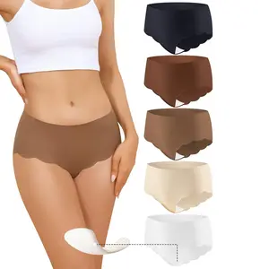 LEVAO Women’s Seamless Camel Toe Cover Briefs – Comfortable Workout & Everyday Underwear, Machine Washable
