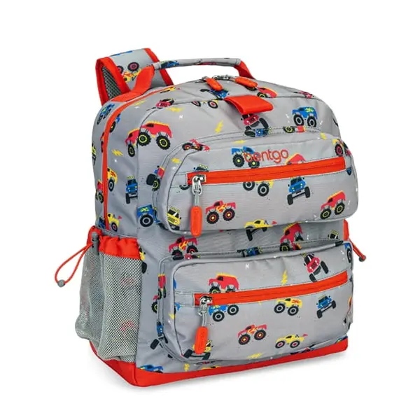 Bentgo Kids Backpack - Lightweight 14” Backpack in Unique Prints for School, Travel, & Daycare - Roomy Interior, Durable & Water-Resistant Fabric, & Loop for Lunch Bag