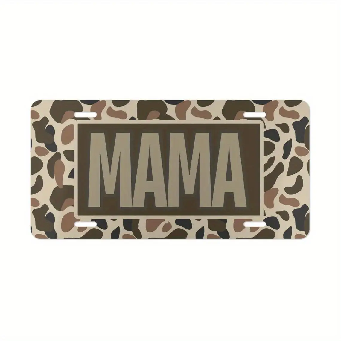 US 2025 TikTok shop Back To SchoolOld School Camo "MAMA" Vanity Plate ...