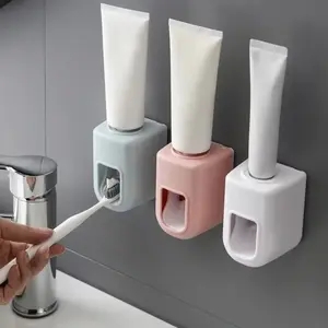 3pcs/5pcs New Automatic Toothpaste Dispenser Wall Mount Toothpaste Squeezer Toothpaste Holder Bathroom Tools Accessories