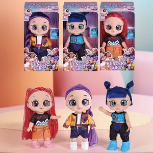 Kpop Girl Group Dolls, Rumi Mira Zoey Anime Action Figure Doll 5D Eyes 10 Inch, K pop Cartoon Gift Box Set, Play Themed Music，Kpop singing dolls, Fans Collection,Idea Gift For Birthday, Mother's Day gift