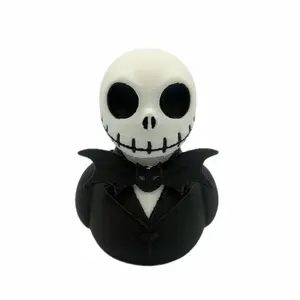 Pumpkin King Duck 3D Printed Halloween Collectible Gothic Skeleton Gift