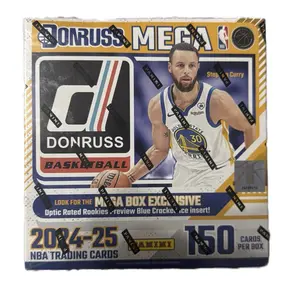 Panini Donruss 2024/25 Basketball Mega Box - 150 Cards with 20 Inserts/Parallels & Exclusive Optic Rated Rookies Preview