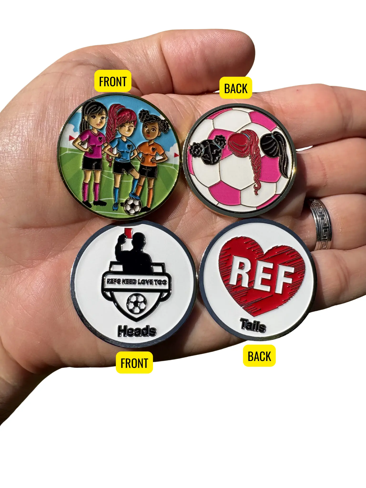 BEST Referee Coins Ever!!! "Girl Power" and RNLT BEST Referee Coins Ever!!! "Girl Power" and RNLT