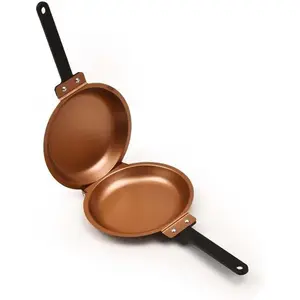 Sided Pan, Non-Stick Coating Flip Frying Pan for Home, Hotel and Restaurant, Pancake Maker,Omelette Maker, Featuring Gas Or Stove Cooking